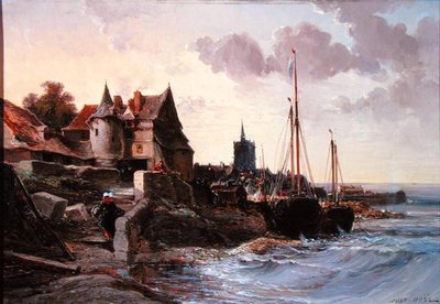 Souvenir de Douarnenes (óleo sobre tela) de Jules Achille Noel