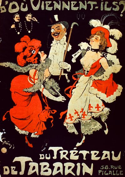 Poster Du Treteau De Tabarin de Jules Alexandre Gruen or Grun