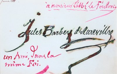 Assinatura de Jules-Amedee Barbey d