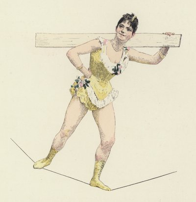 Artesão de arame alto (cor litho) de Jules Arsene (after) Garnier