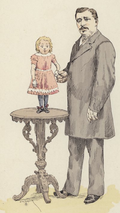 Anão (cor litho) de Jules Arsene (after) Garnier