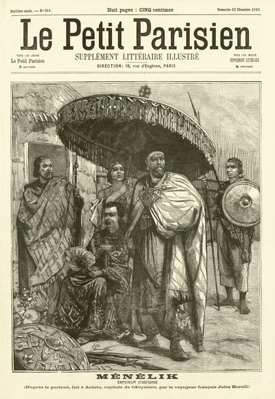 Menelik, Imperador da Abissínia de Jules Borelli