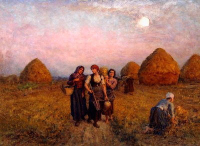 Trabalho do amanhecer, 1900 de Jules Breton