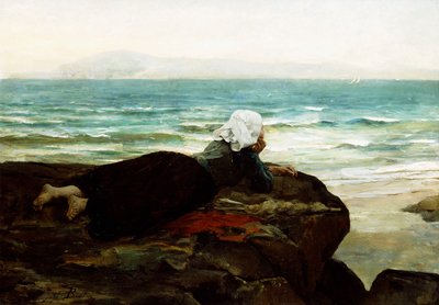 Olhando para o mar, de Jules Breton