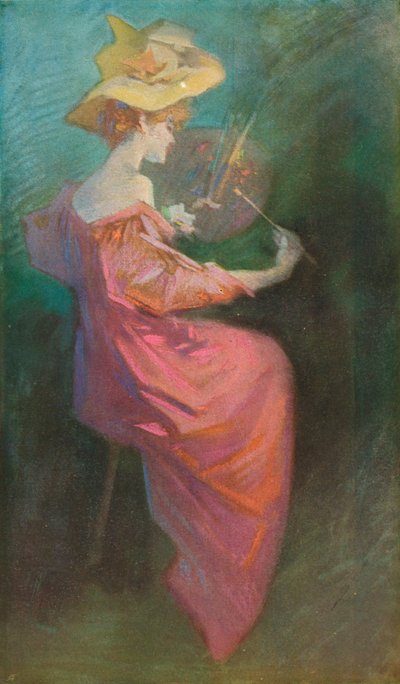 A pintura, c1893 de Jules Cheret