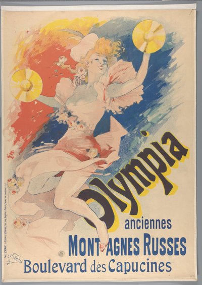 Olympia, Anciennes Montagnes Russes, 1892 de Jules Cheret