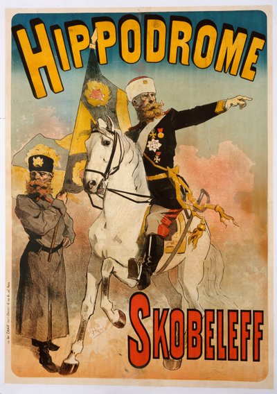 Propaganda de pôsteres "Skobeleff" no Hipódromo, 1895 de Jules Cheret