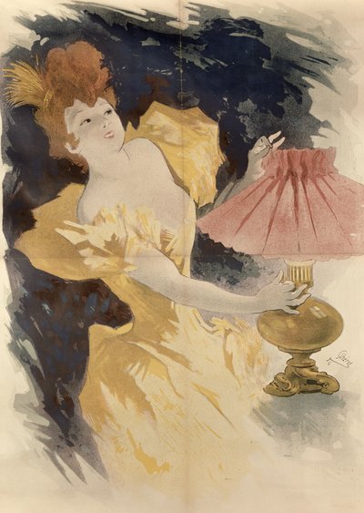 Saxoleine (Anúncio para óleo de lâmpada), França 1890 de Jules Cheret