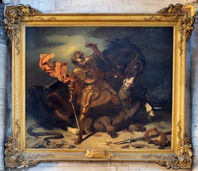 São Jorge a matar o dragão de Jules Claude Ziegler