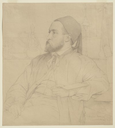 Retrato de Constant Moyaux, arquiteto, 1865 de Jules Clement Chaplain