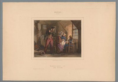 Pobre trabalhador regressa a casa sem remuneração
Miséria (30 ans) (título sobre o objecto)
Virtudes e vícios (título da série)
Vice et Vertu, álbum moral (...) (título da série) de Jules  David