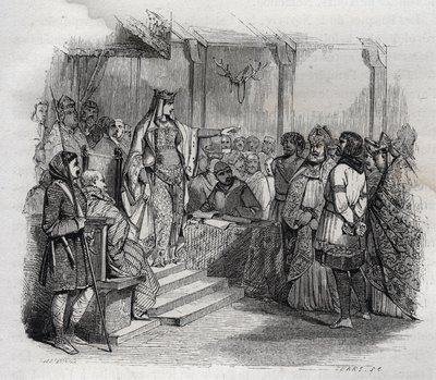Ermengarde de Hesbaye (778-818) (Hermengarde de Hesbaye) teve Bernard d