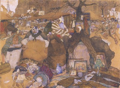 O mercado antigo de Gand de Jules de Bruycker