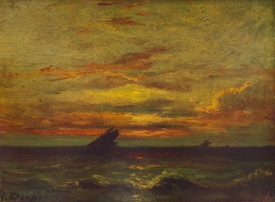 Pôr do sol, c1879, 1938 de Jules Dupré