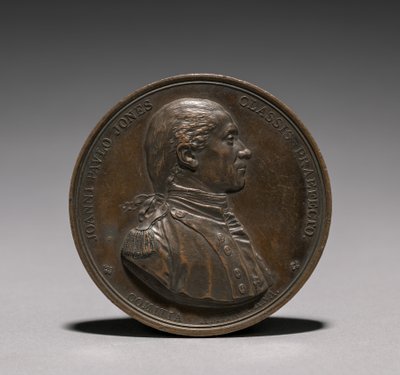 Medalha: anverso de John Paul Jones. de Jules Dupré