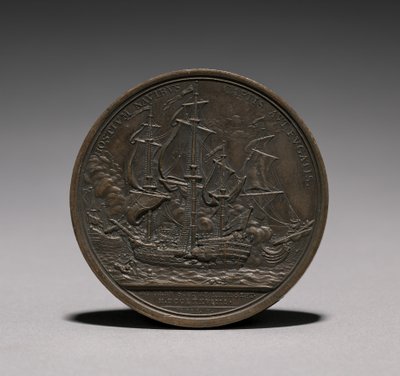Medalha: John Paul Jones reverso. de Jules Dupré