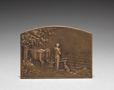 Anverso do medalhão. de Jules Dupré