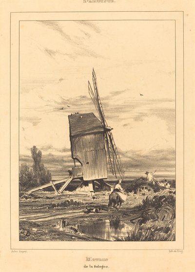 Moinho de Sologne de Jules Dupré