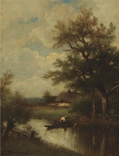 Regresso do pescador de Jules Dupré