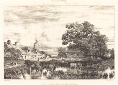 Vista na Normandia de Jules Dupré