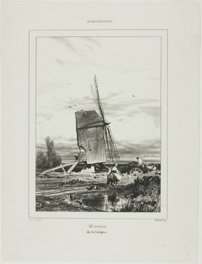 Moinho de vento de Sologne de Jules Dupré