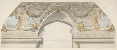 Design para o Hôtel de Trevise, Paris, segunda metade do século XIX. Criadores: Jules-Edmond-Charles Lachaise, Eugène-Pierre Gourdet. de Jules Edmond Charles Lachaise and Eugène Pierre Gourdet