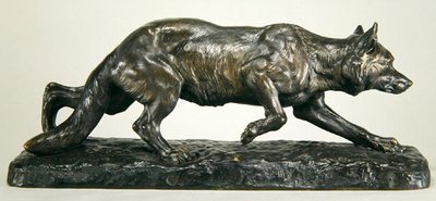 Lobo de Agachamento (bronze) de Jules Edmond Masson
