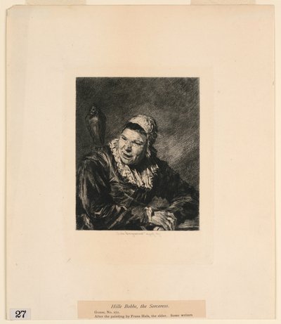 Hille Bobbe, a Feiticeira, de "Etchings of Pictures in the Metropolitan Museum, New York" de Jules Ferdinand Jacquemart