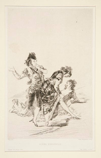 Sc?ne espagnole (cena espanhola) de Jules Ferdinand Jacquemart