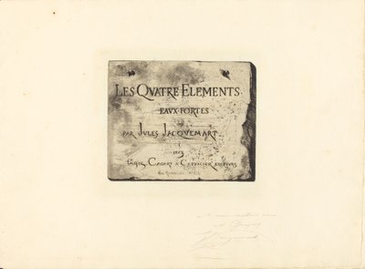 Folha de rosto de Jules Ferdinand Jacquemart