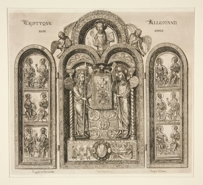 Tríptico Alemão / Xllme de Jules Ferdinand Jacquemart