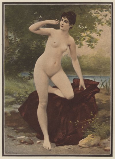 O imprudente (cor litho) de Jules Frederic Ballavoine