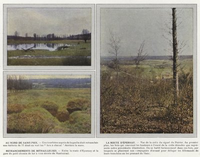 Norte de Saint-Prix, a Route D&39;Epernay, Compartimentos para metralhadoras de Jules Gervais Courtellemont