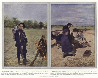 Caçador alpino, artilheiros alpinos de Jules Gervais Courtellemont