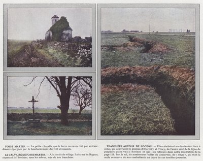 Martin Pit, trincheiras em torno de Nogeon, o calvário de Fosse Martin de Jules Gervais Courtellemont