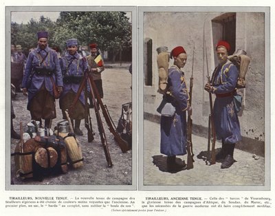 Skirmishers, New Attire, Skirmishers, traje antigo de Jules Gervais Courtellemont