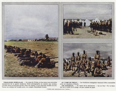 Escaramuças Senegalesas, Frejus Camp, Les Bundes de Jules Gervais Courtellemont