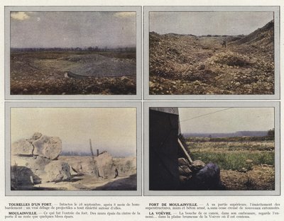 Torretas de um forte, Fort Moulainville, Moulainville, La Voevre de Jules Gervais Courtellemont