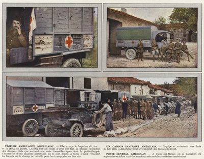 American Ambulance Car, Caminhão Sanitário Americano, Estação Central Americana de Jules Gervais Courtellemont
