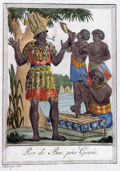 Rei de Bar, Ilha de Goree, Senegal de Jules Grasset de Saint Sauveur