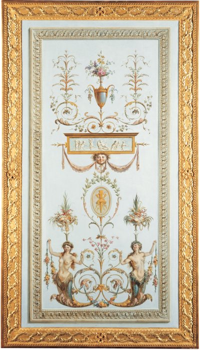 Painel decorativo (óleo sobre tela) de Jules Hugues and Jean Simon Rousseau
