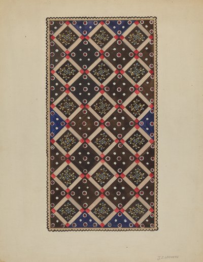 Tapete de botões, c. 1936. de Jules Lefevere