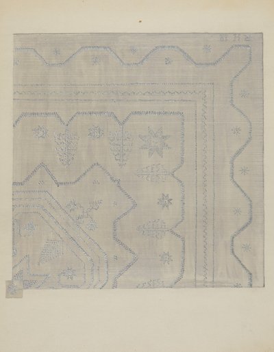 Candlewick Coverlet Woven, c. 1936. de Jules Lefevere