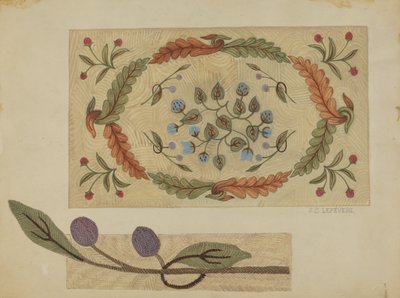 Bordado Rug, 19351942. de Jules Lefevere