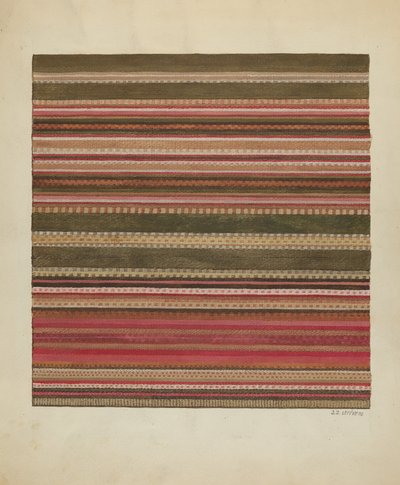 Tapete tecido à mão, c. 1936. de Jules Lefevere