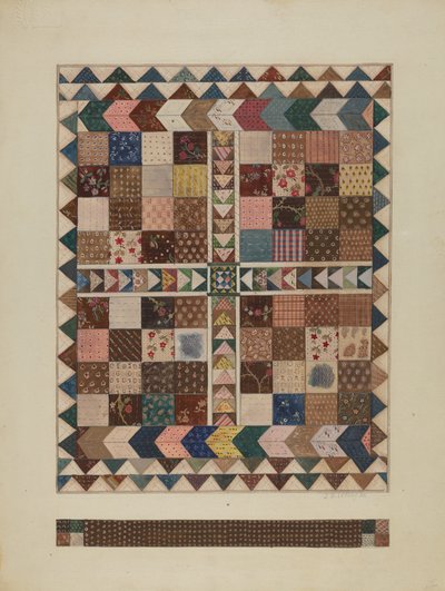 Patchwork Crib Quilt, 19351942. de Jules Lefevere