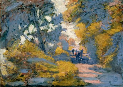 A Sunlit Road, final do século 19 ou 20. de Jules Leon Flandrin