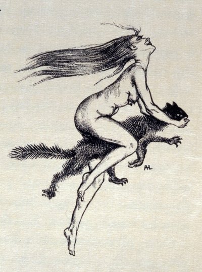 Ilustração de "A Rebours" de Joris-Karl Huysmans de Jules Marie Auguste Leroux