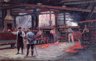 Uma fábrica de guerra em St. Roch de Jules Monge