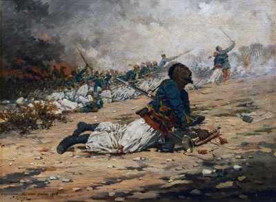 Clarim de feridas turcas, 6 de agosto de 1870, c.1888 de Jules Monge